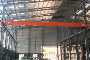 Cầu trục dầm đơn 2 tấn lắp đặt tại Công Ty CP Xích Líp Đông Anh.