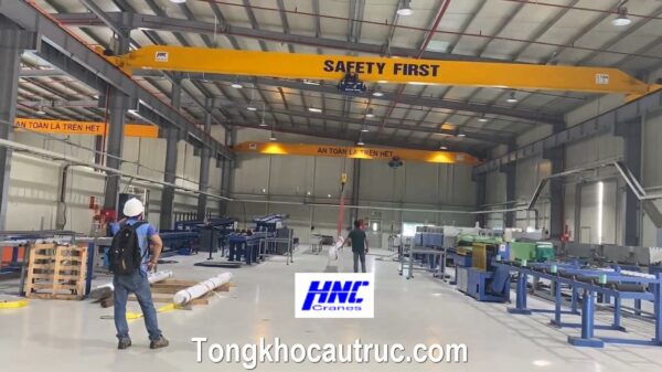 Cầu trục dầm đơn 3 tấn-KCN APEC Đa Hội Từ sơn-Bắc Ninh