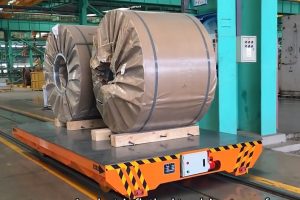 Xe goòng điện chạy ray vận chuyển vật liệu cuộn 10 tấn